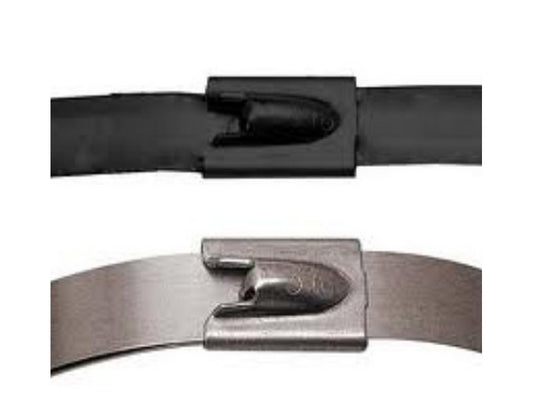 Stål kabelbinder m. kuglelås 4,6x520mm AISI type 316 BLANK