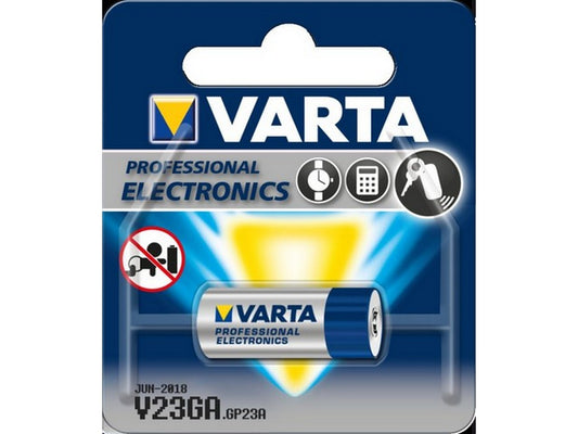 Varta battery V23GA alkaline 12V; 38mAh; Ø10.3x28.5mm 8LR23