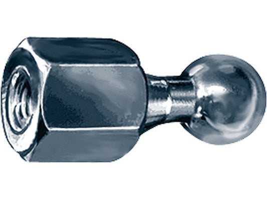 Kuglebolt Ø25 mm. Lige, indvendig M16mm gevind