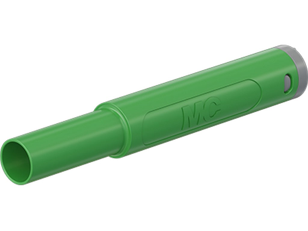 Han-stik Ø4mm SAM-4N-46 GRØN CATII 1000V/CATIII 600V 32A max.2,5mm Ø4,6mm M/SKRUE