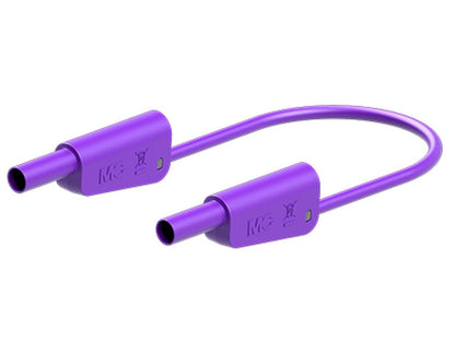 Testledning i silicone 100cm VIOLET SLK-4N-S10 Ø4mm forniklet 1000V CATII/600V CAT III 19A