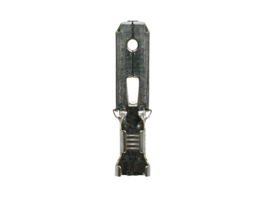 Male flat connector uninsulated w/locking pin 6.3x0.8mm - 4-6mm tinned