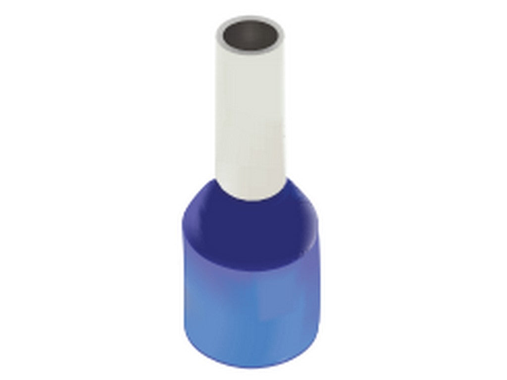 Terminal tube insulated WHITE 0.5mm-L8mm; bag w/500pcs.