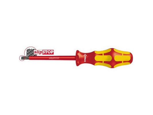 Screwdriver 1000V straight slot 0.4x2.5x80mm: w/slipSTOP