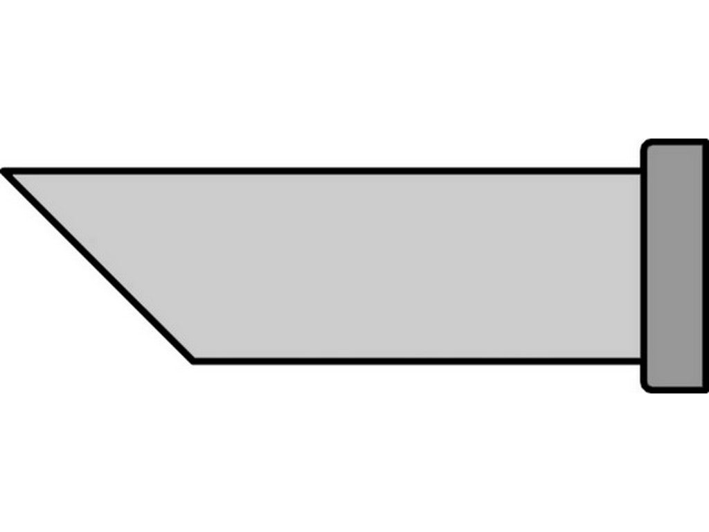 Loddespiss 45° 4,6mm LT DD for blyfri lodding