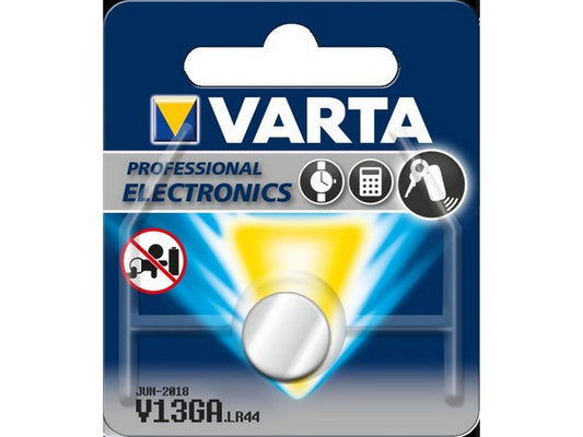 Varta battery V13GA; LR44 1.5V; 125mAh; Ø11.6x5.4mm LR44