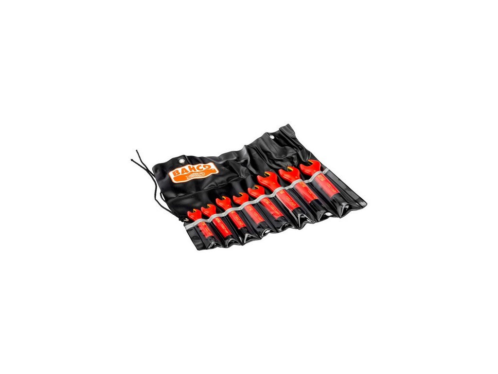 VDE insulated open-end wrench set - 8 pieces 10-19mm