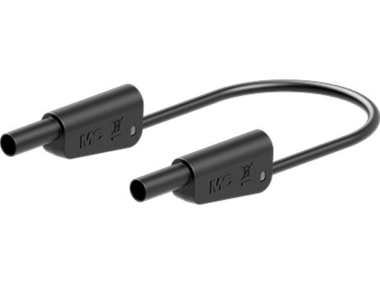 Test lead SLK4N-F25 PVC 50cm Black 1000V CATII/600V CATIII 32A
