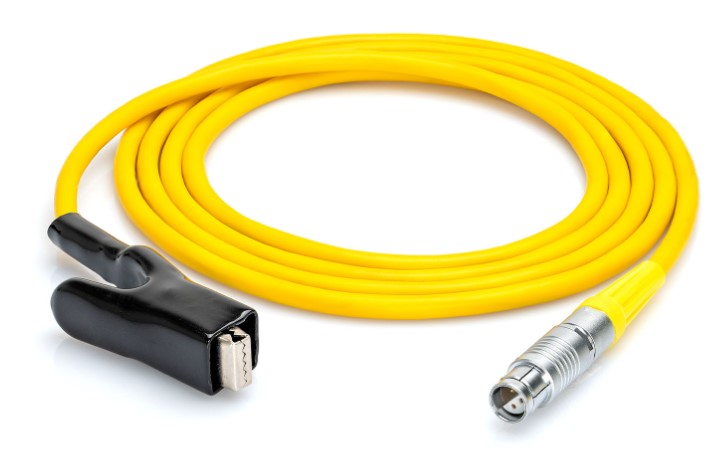Crocodile clip with high-current plug