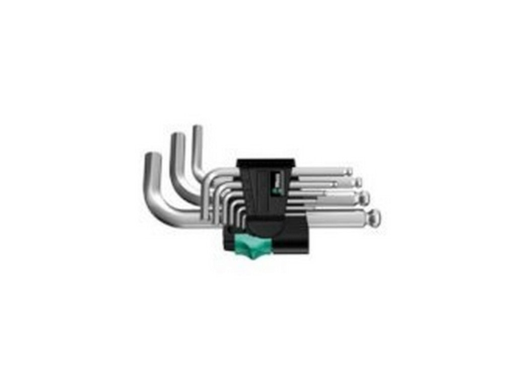 Allen key set w/9 pieces SW1.5-10mm long w/ball head