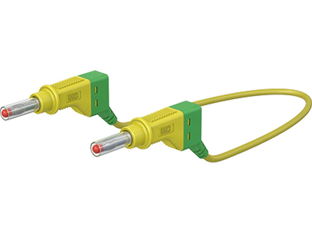 Test lead XZG425/SIL gl/gr 200cm - 600V CATII 32A