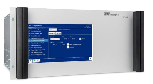 SPS sikkerhedstester 19"rack AC100V-5,5kV 0-3mA/DC 100V-6kV 0-10mA/isolationstest DC 100V-6kV