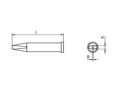 XT-B Loddespids 2.4x0.8
