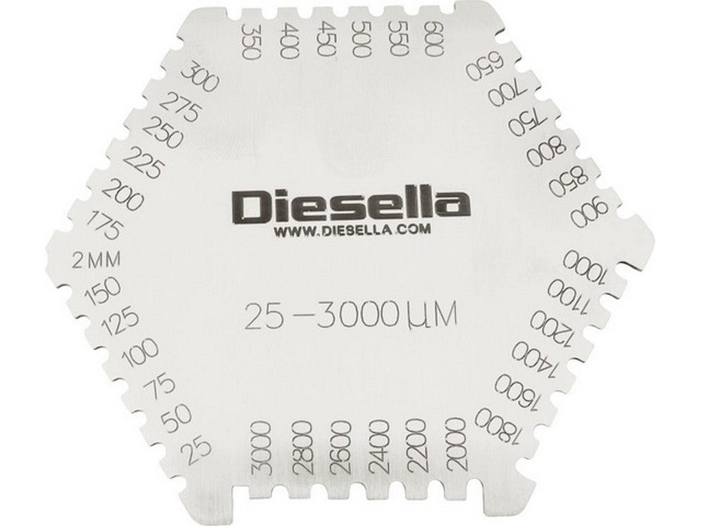 Steel wet film comb (Paint/coating gauge 25-3000um)