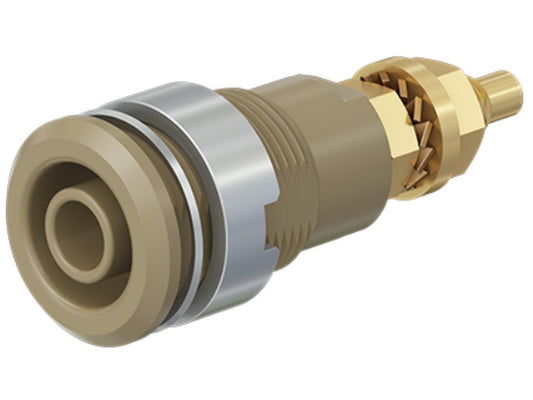 Socket SLB4-G gold-plated brown CAT III 1000V 32A