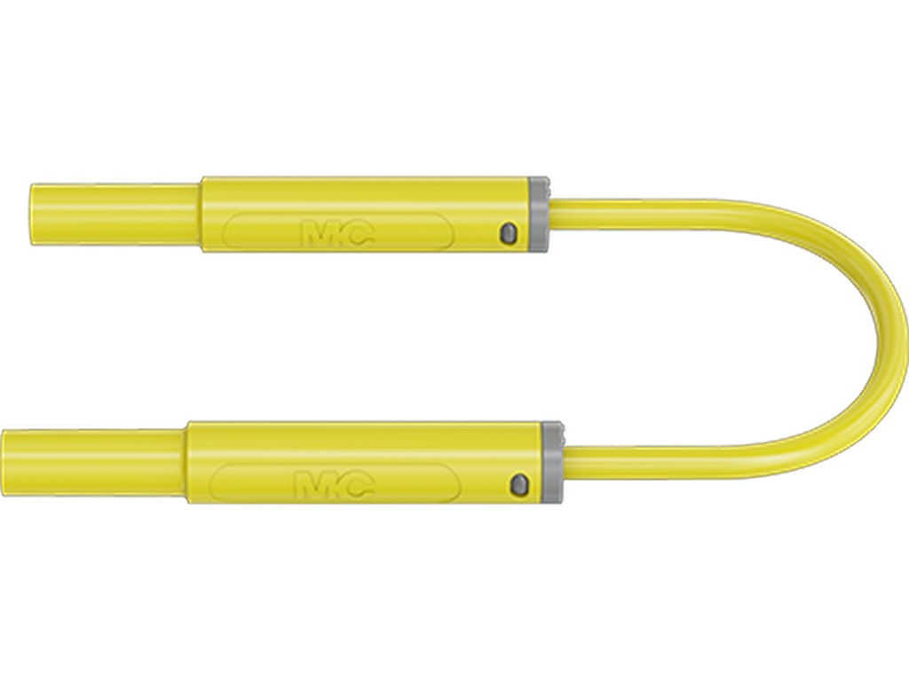 Prøveledning SIL SAK4N-S25 Ø4mm Gul 50cm 1000V CATIV 32A