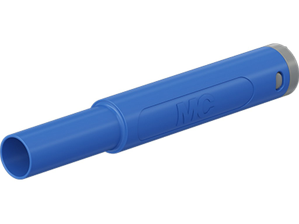 Han-stik Ø4mm SAM-4N-46 BLÅ CATII 1000V/CATIII 600V 32A max.2,5mm Ø4,6mm M/SKRUE