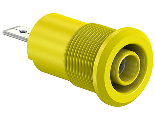 Socket BI-SLB4-F/A 4 mm, Yellow