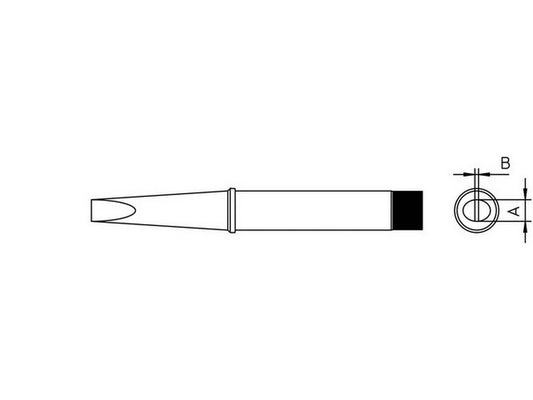 Soldering tip 10.0mm 370°C CT2F7