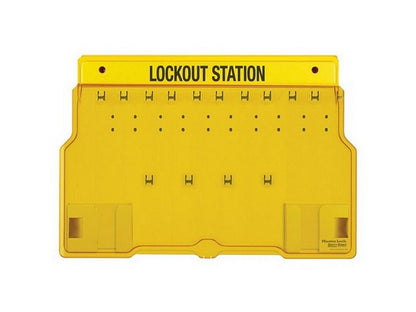 MasterLock LockOut station f/10 padlocks (order separately)