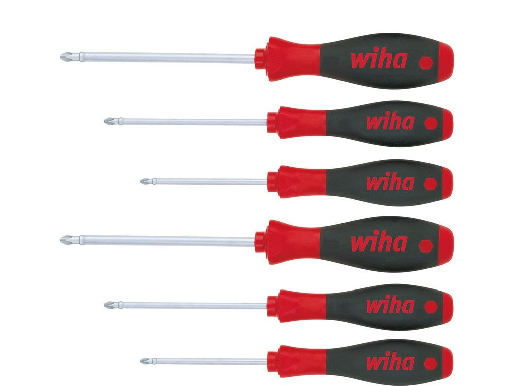 Screwdriver set SoftFinish w/PH1-2-3 + PZ1-2-3