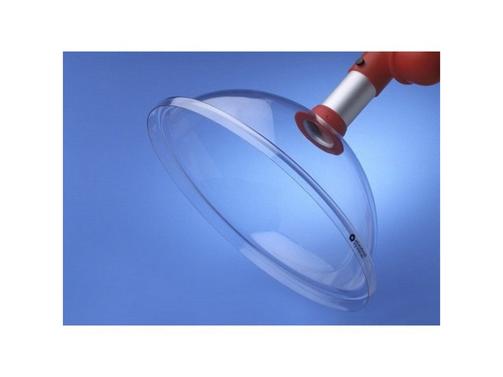 Suction screen round PC 385mm red