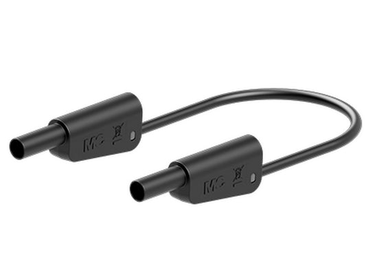Prøveledning i silicone SLK-4A-S10 25cm SORT 1000V CATII/600V CATIII 19A