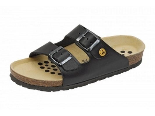 Weeger sandal Sort læder ESD Str. 41