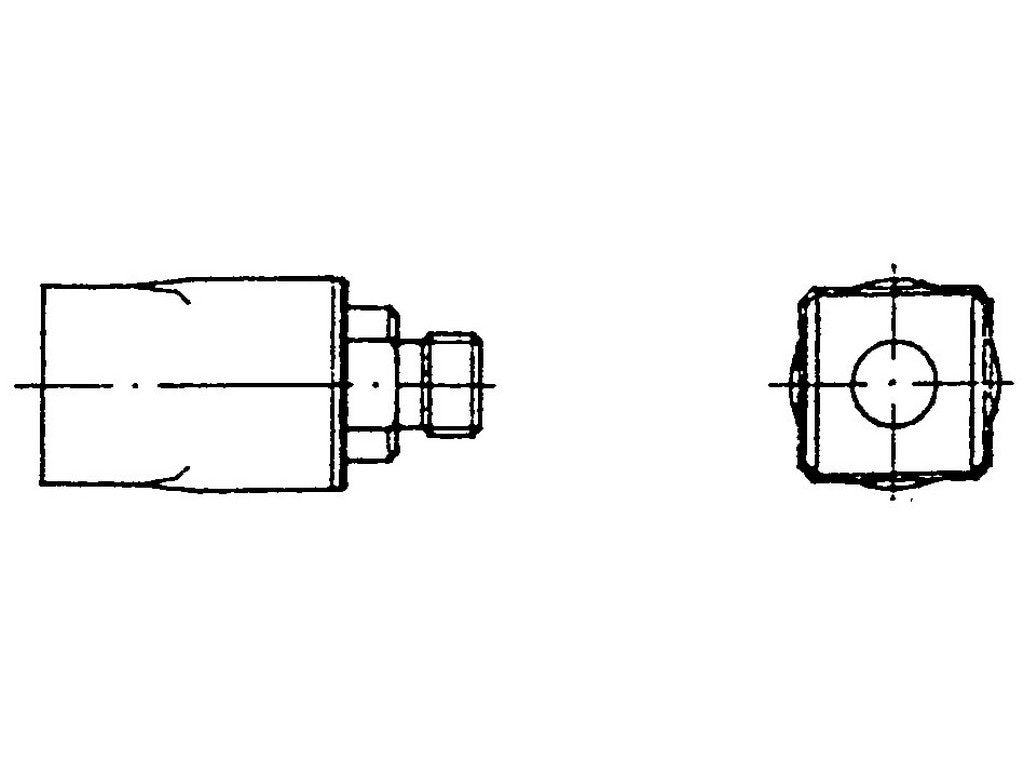 Hot air nozzle 10.5x10.5mm D04