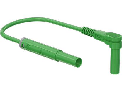 Testlink. 1mm silikon 1,0m grønn SARK-4N-S10 vinkel/rett 1000V/19A CATIII