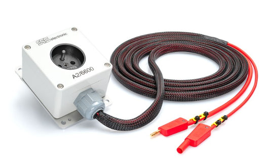 SPS Test-box f/P6600U med 4mm stik + HV-stik ST-14