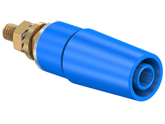 Socket SAB4-G gold-plated blue CAT II 600V 32A