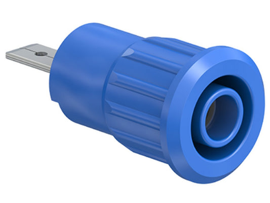 Socket SEB4-F/A nickel-plated blue CAT III 1000V 24A