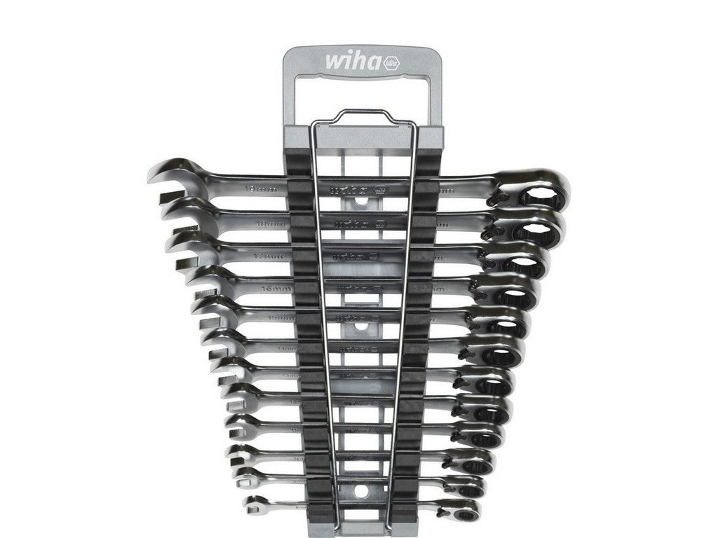 Ratchet ring wrench set H/V 13 pieces