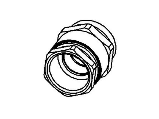 Cable gland brass PG7; Ø5-7mm