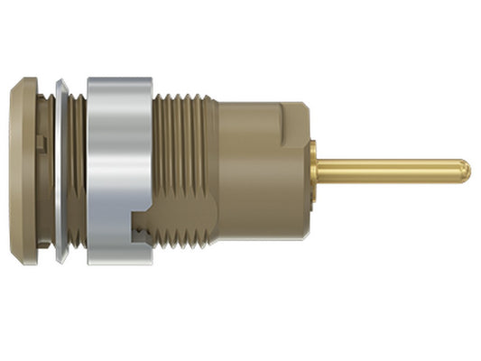 Socket SLB4-R gold plated Brown CAT III 1000V 24A