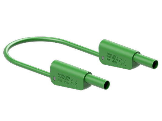 Prøveledning SLK-4N-F25 100cm GRØN Silicone 4mm 1000V CATII/600V CATIII 32A