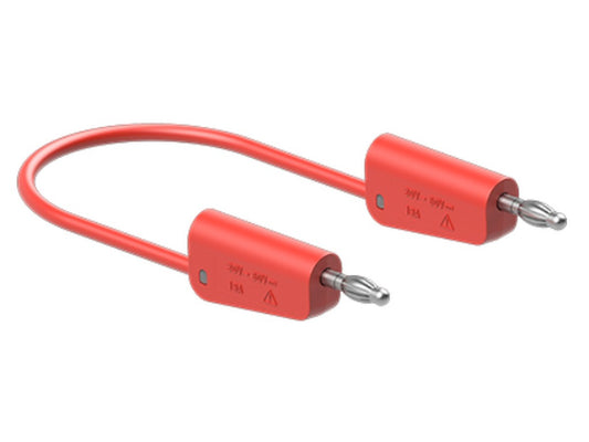 Silicone test lead 1mm 150cm RED LK-4N-S10 19A 30V AC/60V DC nickel-plated plug