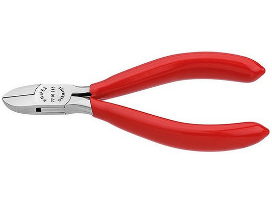 Electronics side cutter w/spring 115mm w/heavy PVC on handle