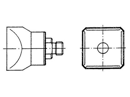 Varmluftdyse 18x18mm  Q10