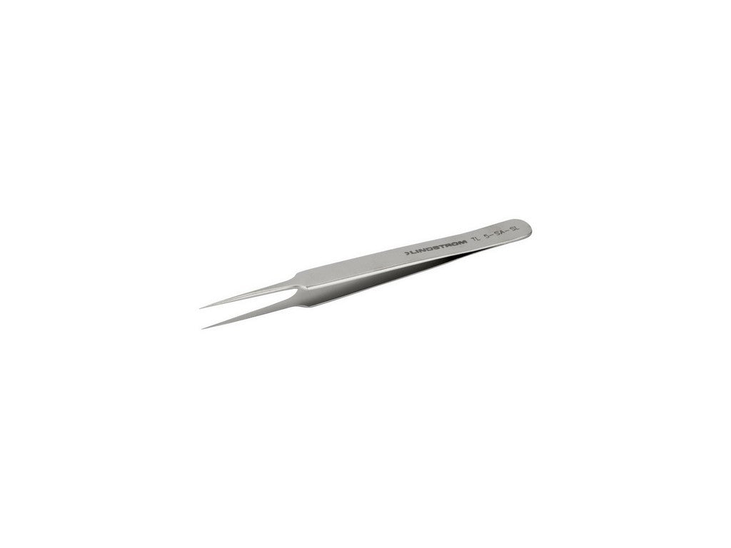 tweezers antimagnetic in stainless steel high precision with tapered and light extra fine tips