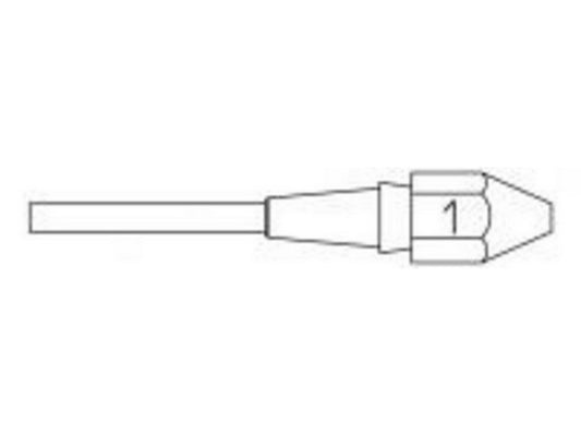 Udloddespids XDSL 1 ø1,4 x 2,5 mm L=10,5 mm