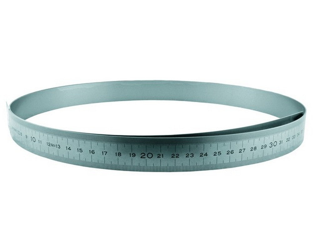 Stållineal  300x13x0,5 mm  FLEX type, V-H graduering