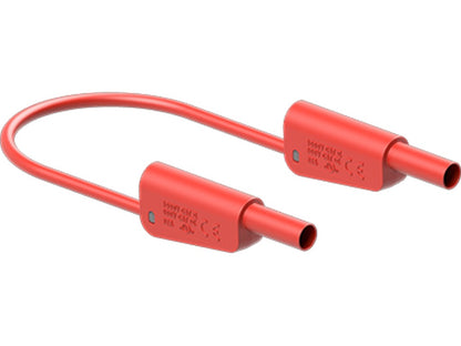 Testledning SLK4N-F25 PVC 50cm Rød 1000V CATII 600V CATIII 32A