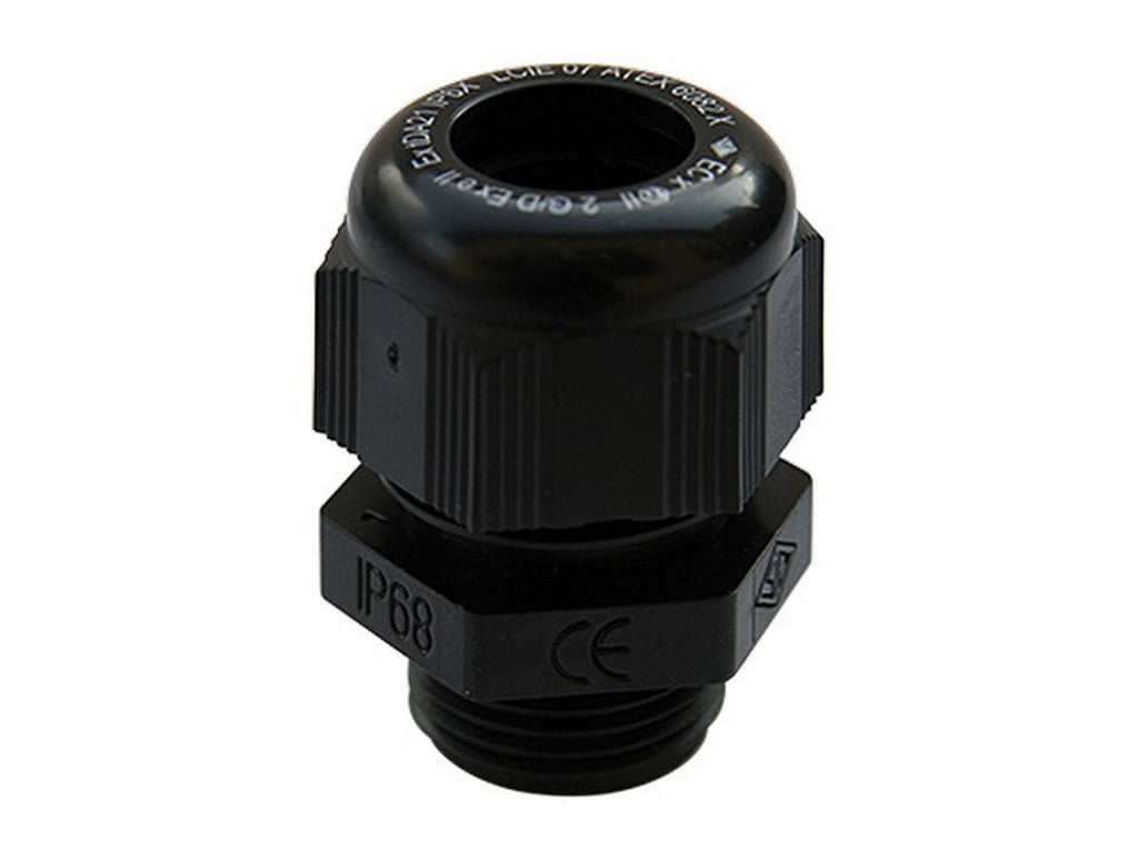 Kabelforskruning polyamid EX-e SORT; M12; Ø4-6,5mm