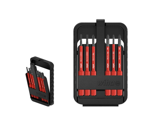 Bit set slimBit electric - Slotted, Phillips, Pozidriv, with 7 pieces including slimBit box