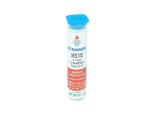 Loddetin 1mm Sn60Pb40 HS1 20g tube