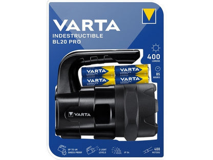 Varta Indestruct. work light LED-incl batt. 4xC - 150Lm