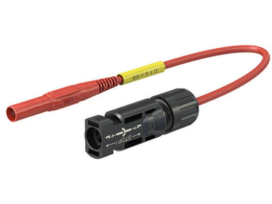 PV test lead. AMLS4/150 red MC4 connector /Ø4mm banana plug