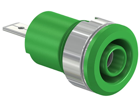 Socket SLB4-F/A nickel-plated green CAT III 1000V 24A